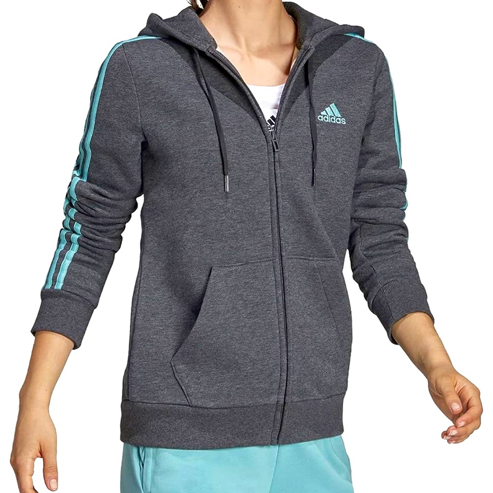 Adidas timeless adidas style and all-around fleece comfort with zipped & hooded